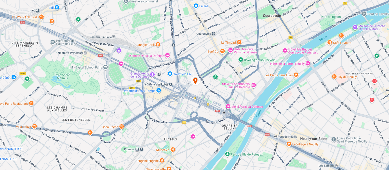 Mappa della sede dell'Autorità bancaria europea